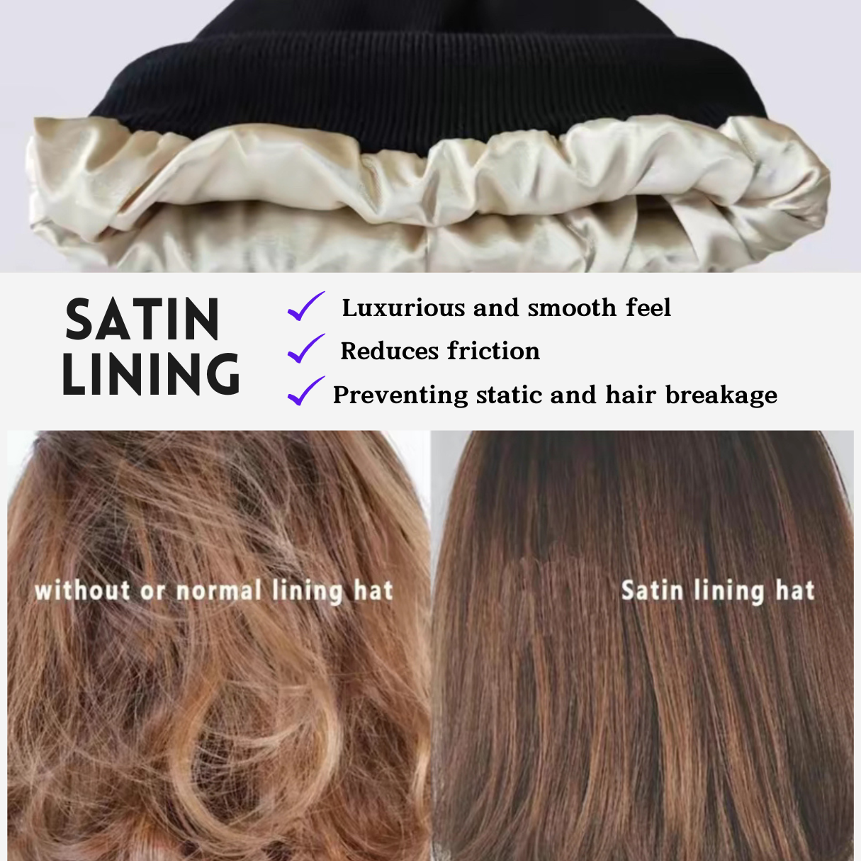 Satin Lined Beanie